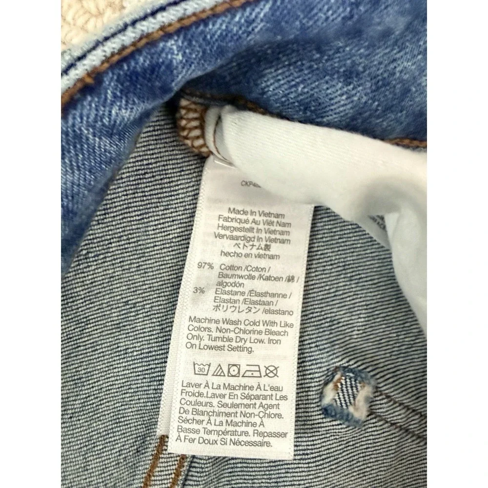Madewell Mid-Rise‎ Kick Out Women's Jeans Size 14W Blue Denim Stretch